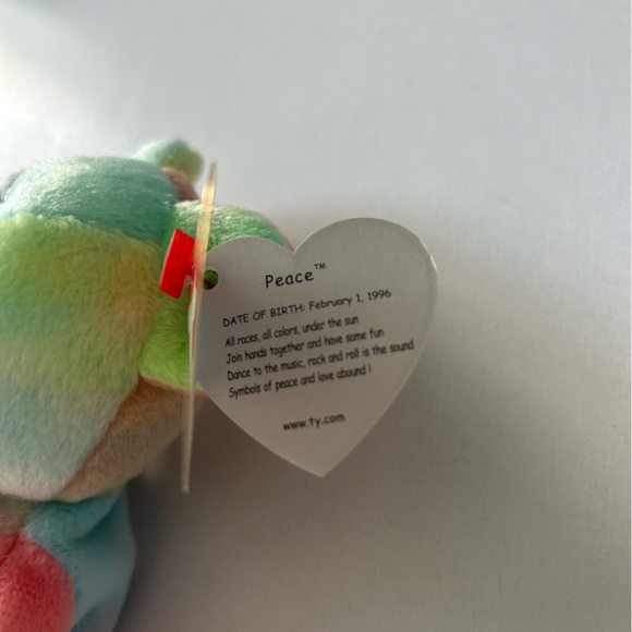 1996 RETIRED PEACE BEANIE BABY - Picture 5 of 7